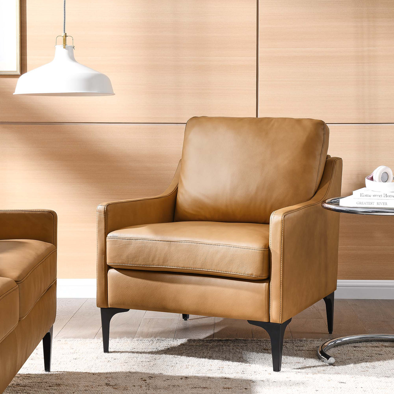 Core Leather Armchair, Tan