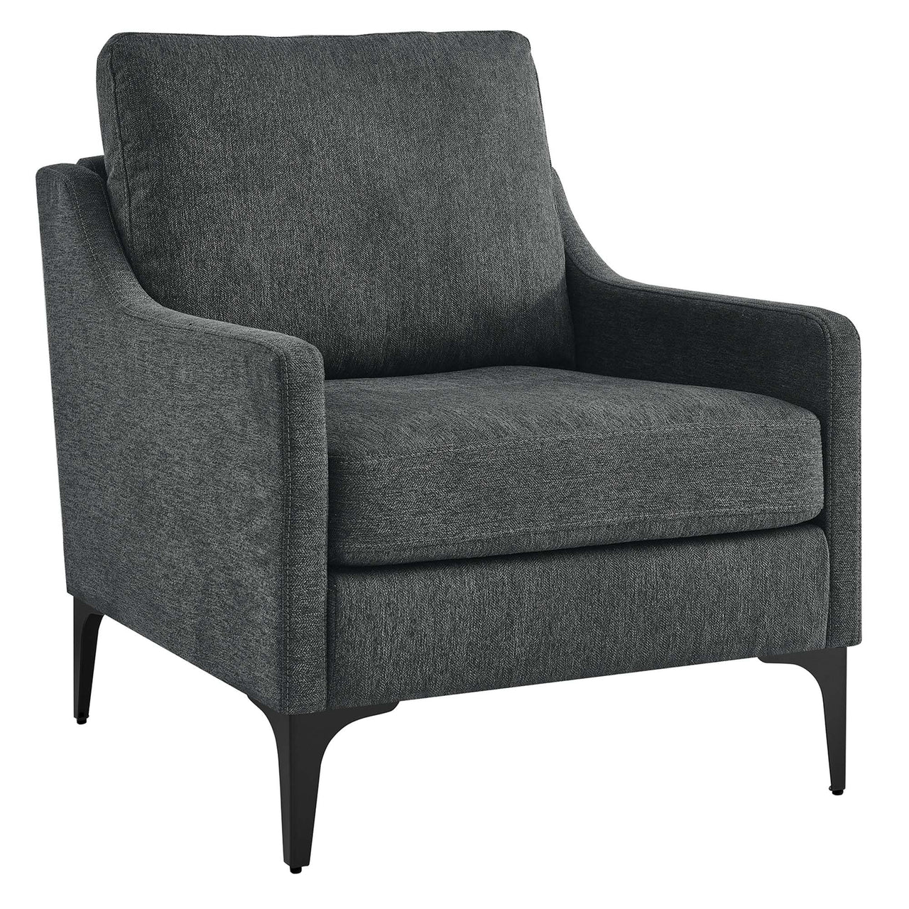 Core Fabric Armchair, Charcoal