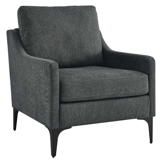 Core Fabric Armchair, Charcoal