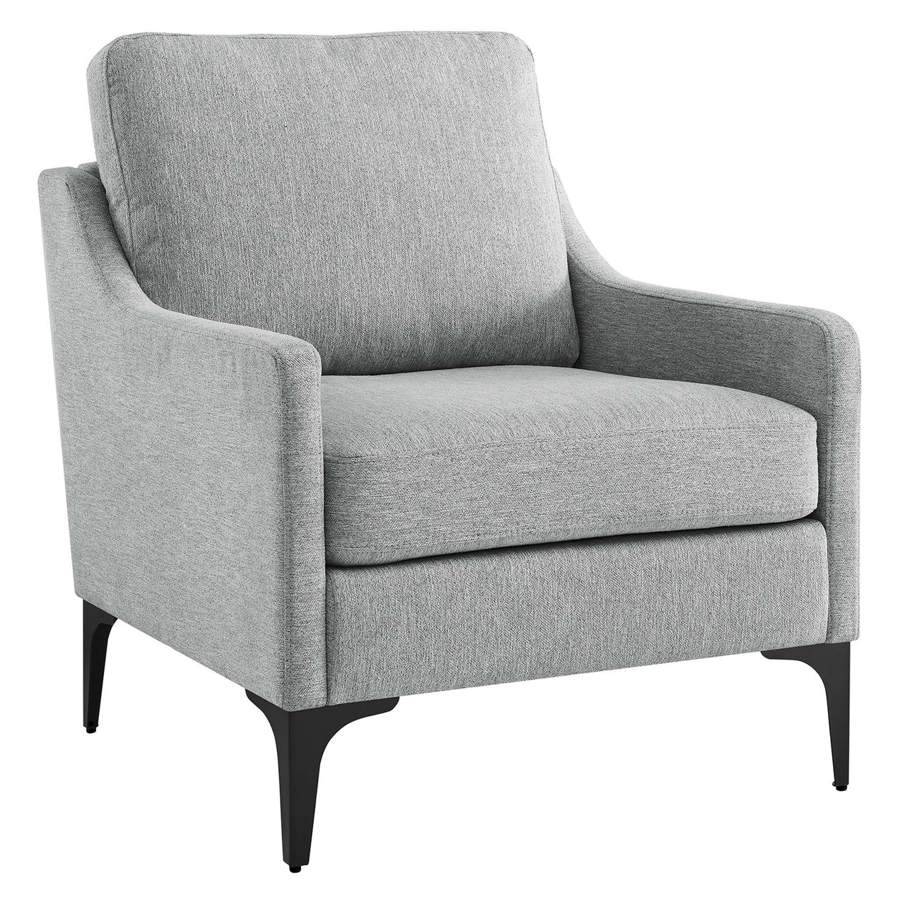 Core Fabric Armchair, Light Gray