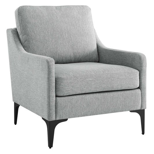 Core Fabric Armchair, Light Gray