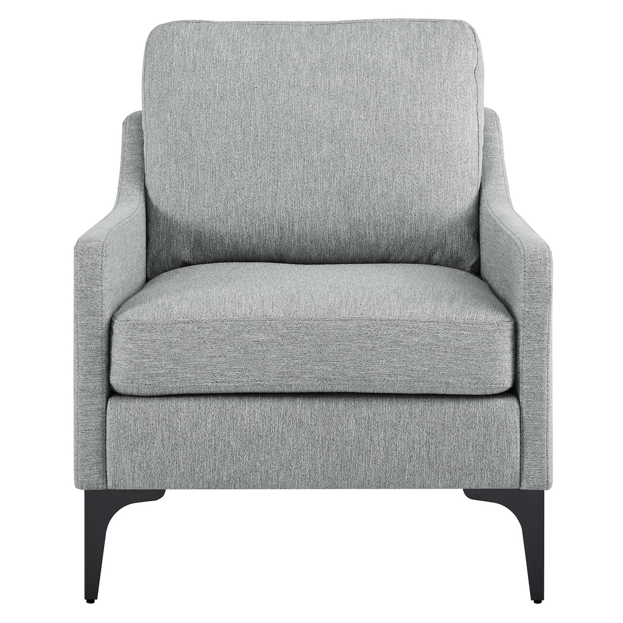 Core Fabric Armchair, Light Gray