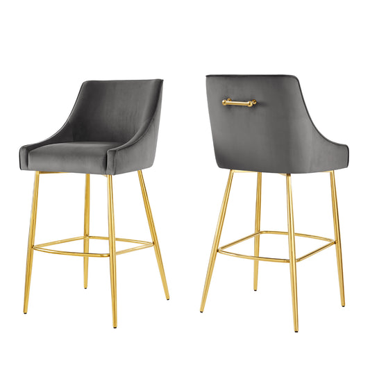 Virella Bar Stools Set of 2, Gray