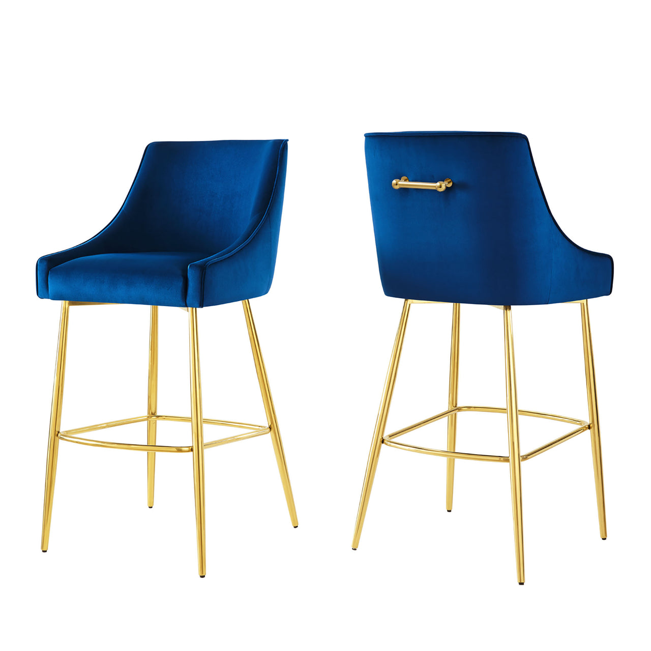 Virella Bar Stools Set of 2, Navy