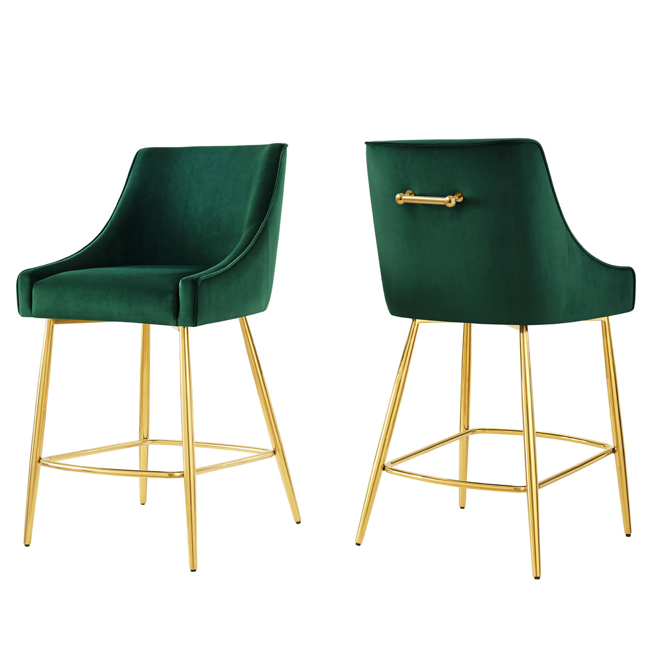 Virella Counter Stools Set of 2, Green
