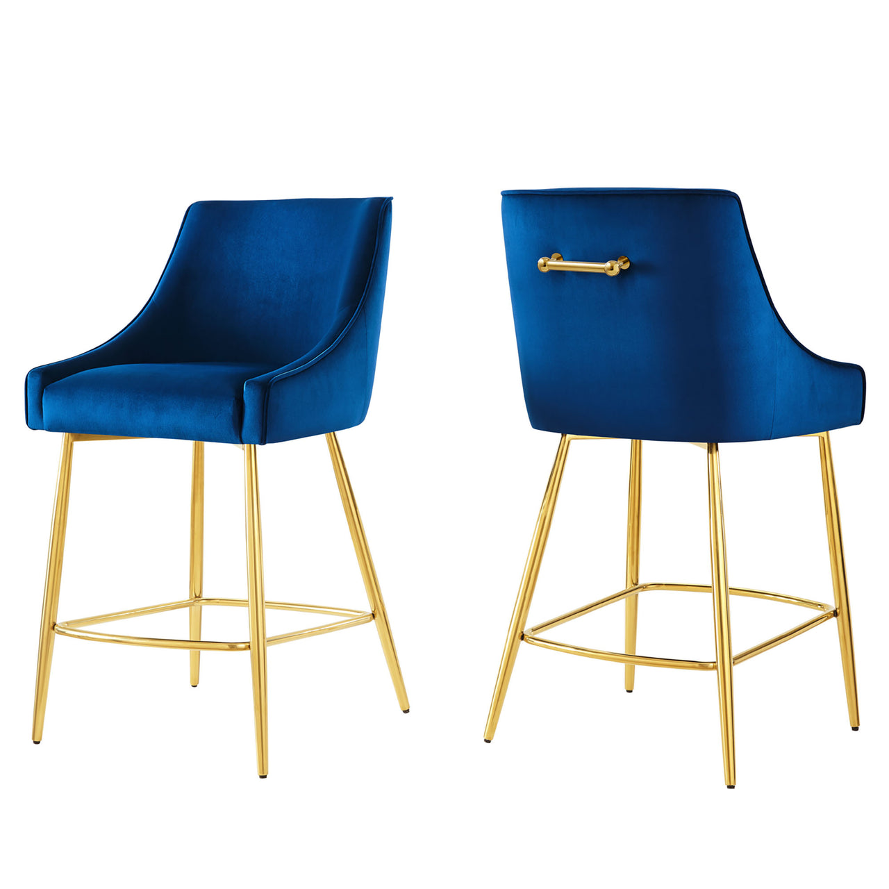 Virella Counter Stools Set of 2, Navy