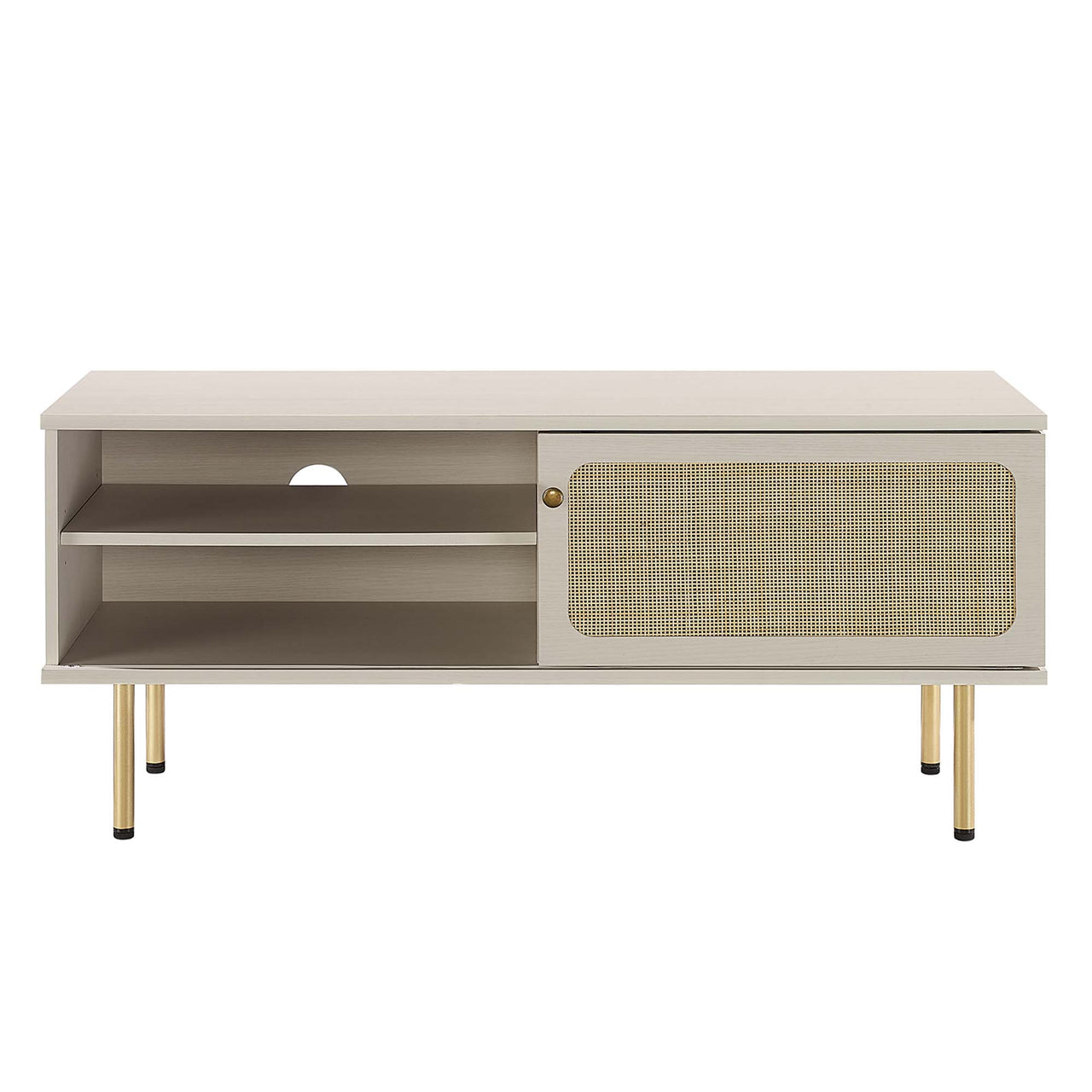 Camden Media Console, Small, White