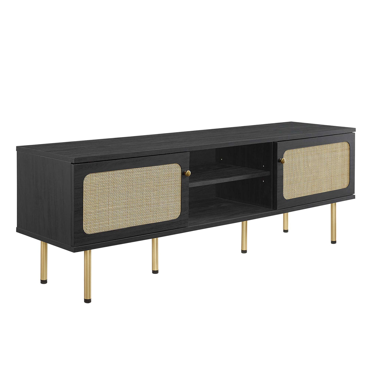 Camden Media Console, Medium, Black