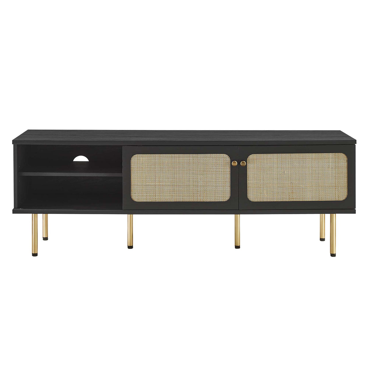 Camden Media Console, Medium, Black