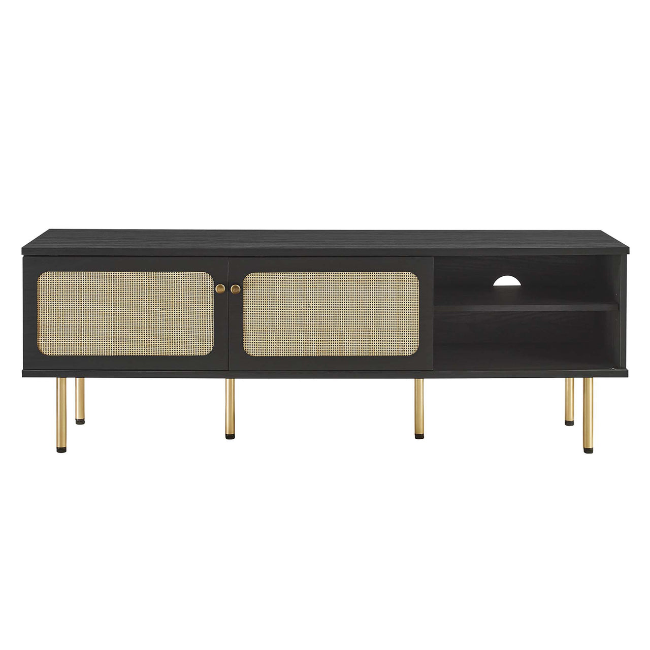 Camden Media Console, Medium, Black