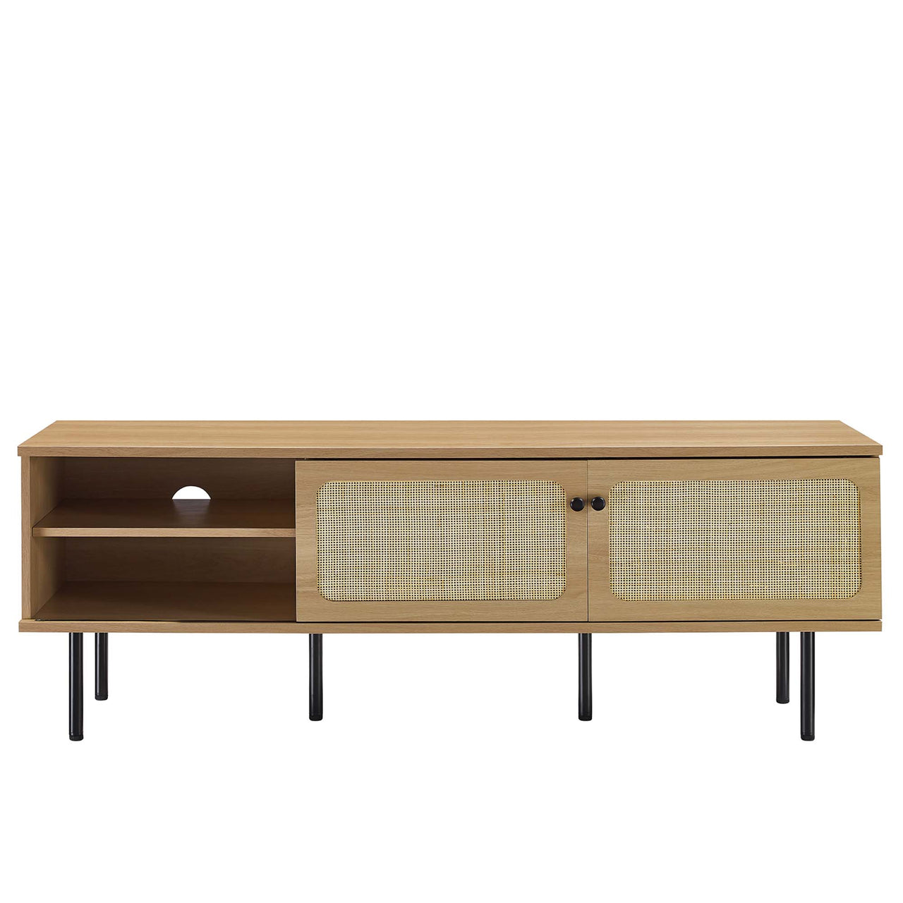 Camden Media Console, Medium, Oak