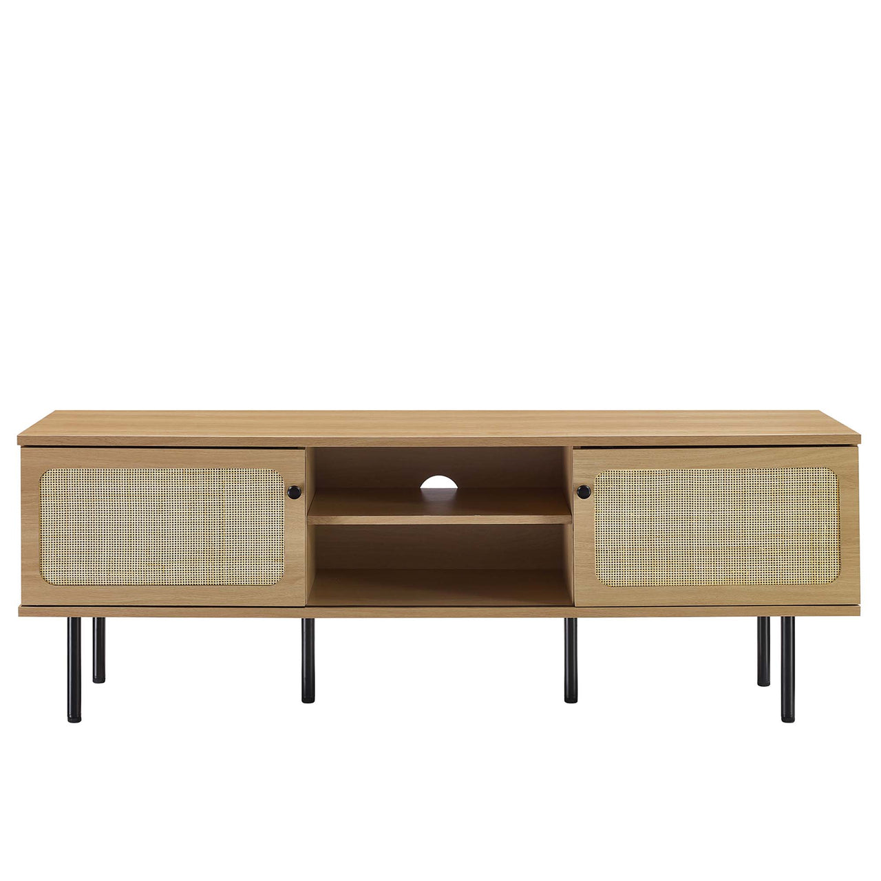 Camden Media Console, Medium, Oak