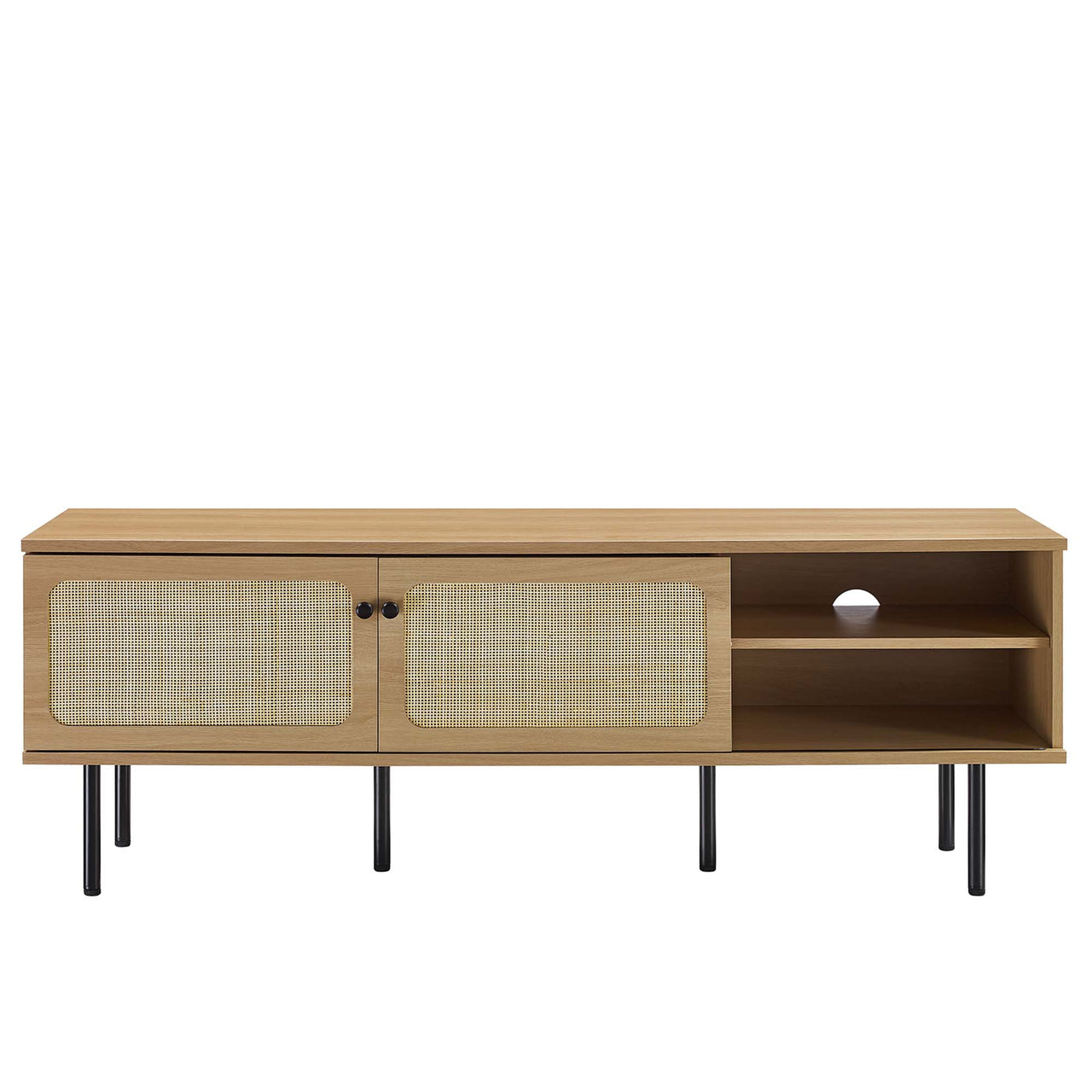 Camden Media Console, Medium, Oak