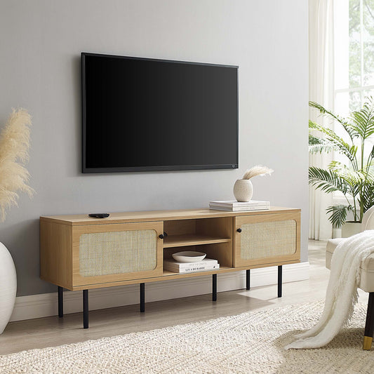 Camden Media Console, Medium, Oak