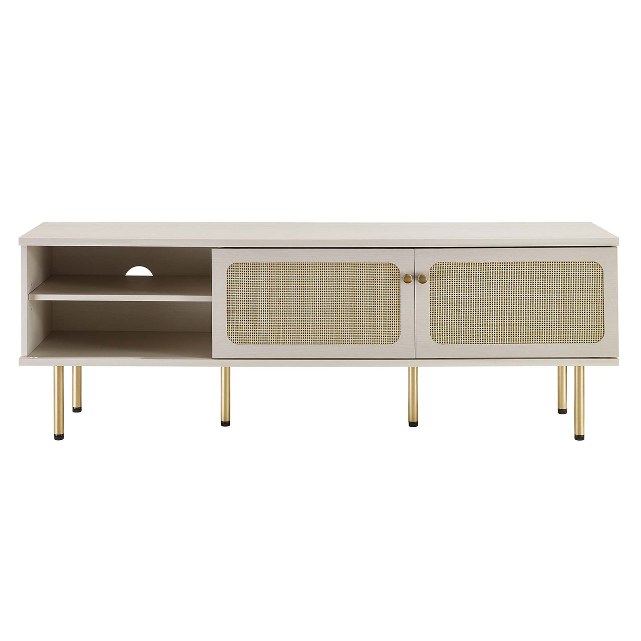 Camden Media Console, Medium, White