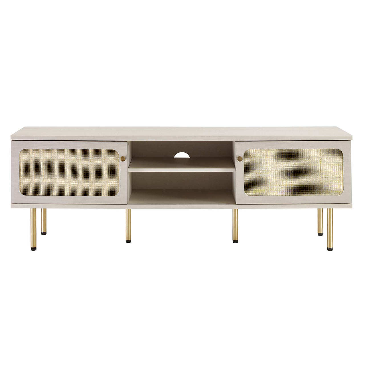 Camden Media Console, Medium, White