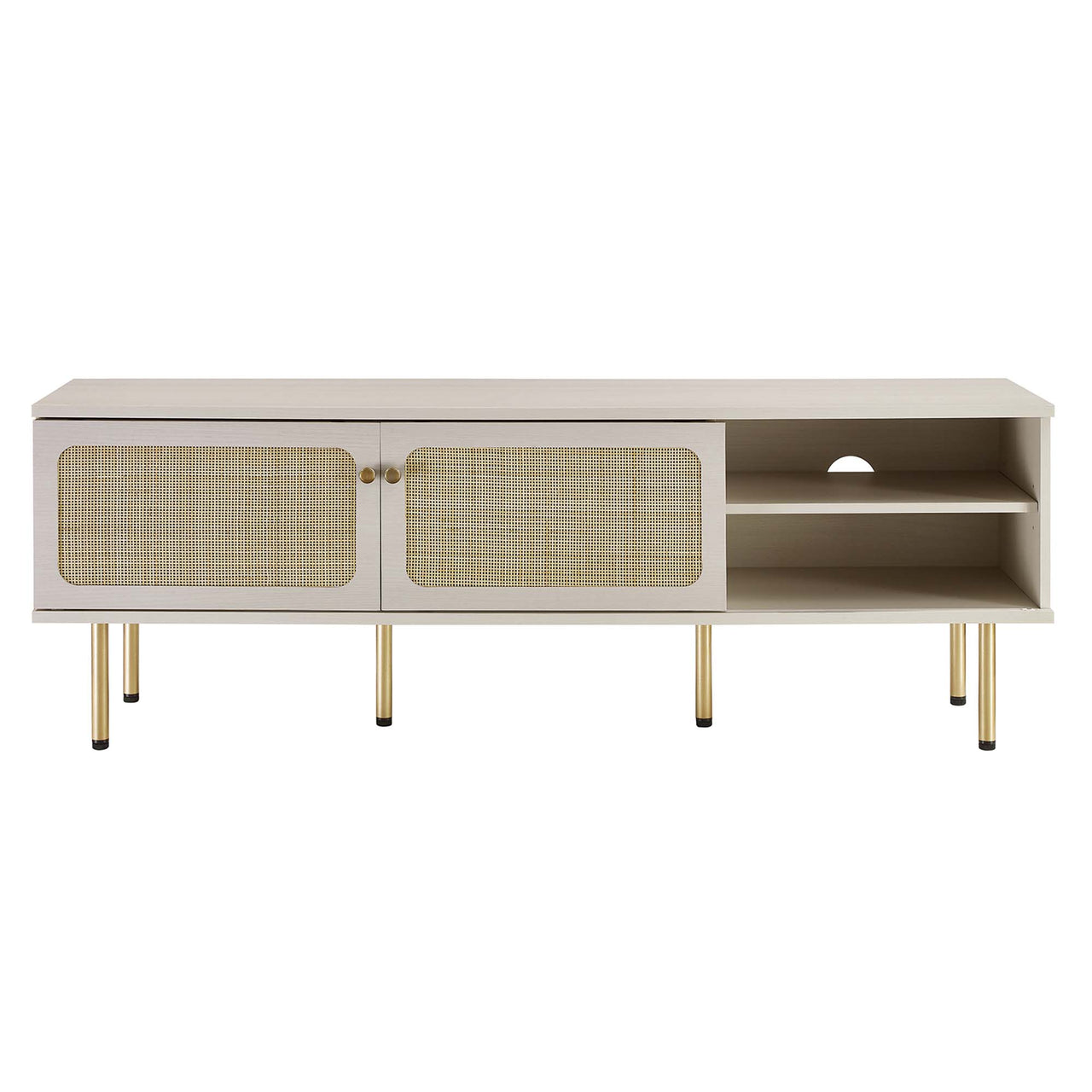 Camden Media Console, Medium, White