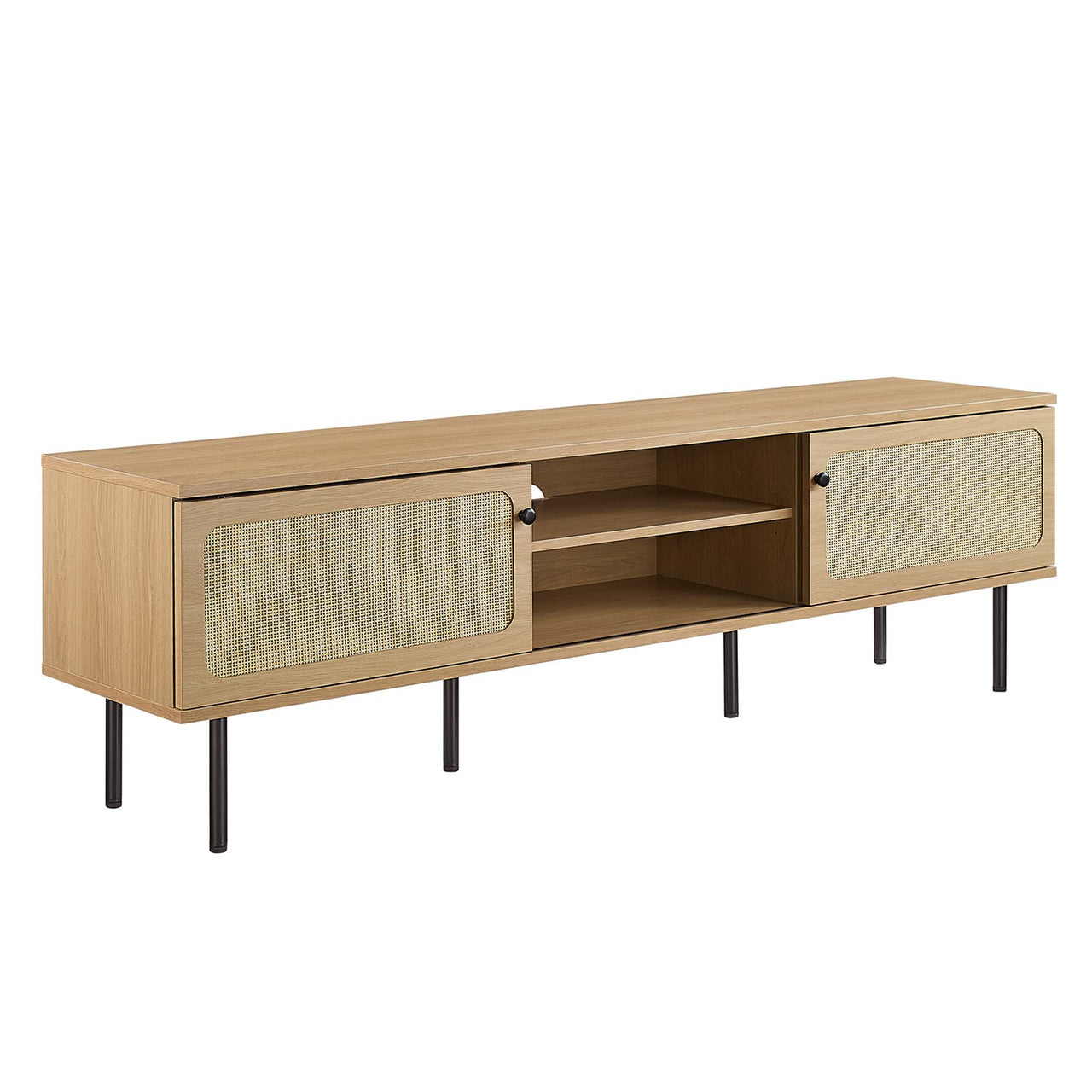 Camden Media Console, Large, Oak