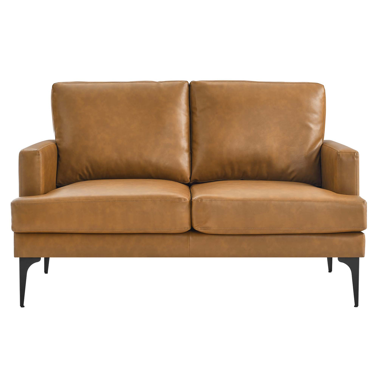 Sonnet Eco-Leather Loveseat, Tan