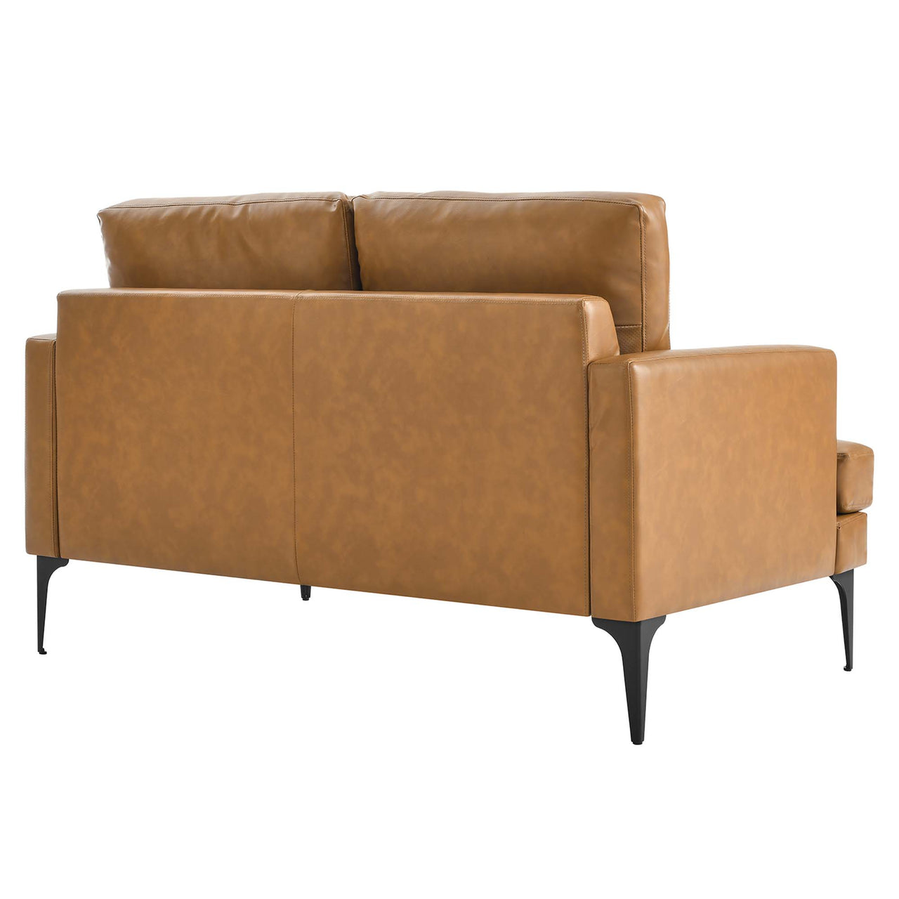 Sonnet Eco-Leather Loveseat, Tan