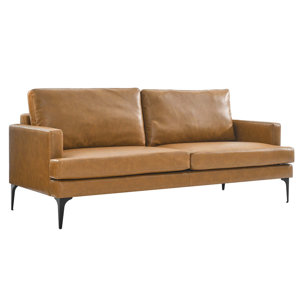 Sonnet Eco-Leather Sofa, Tan