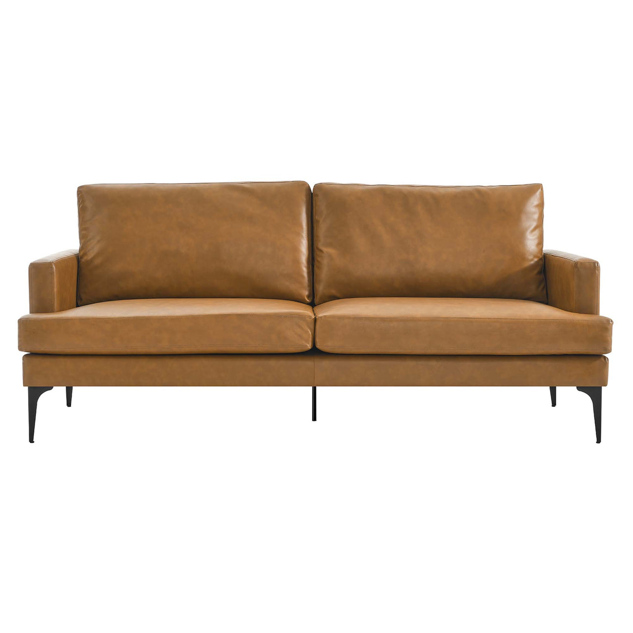 Sonnet Eco-Leather Sofa, Tan