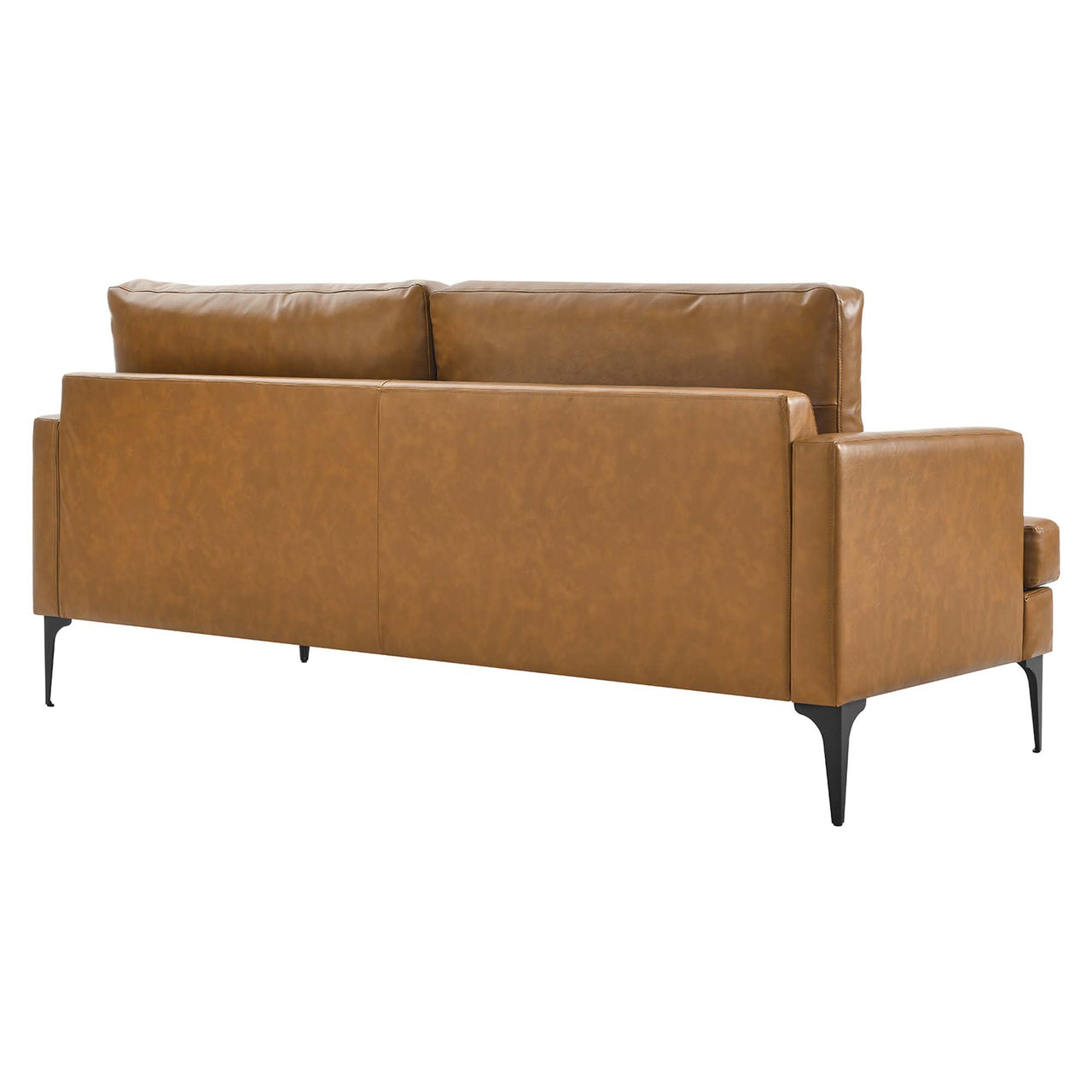 Sonnet Eco-Leather Sofa, Tan