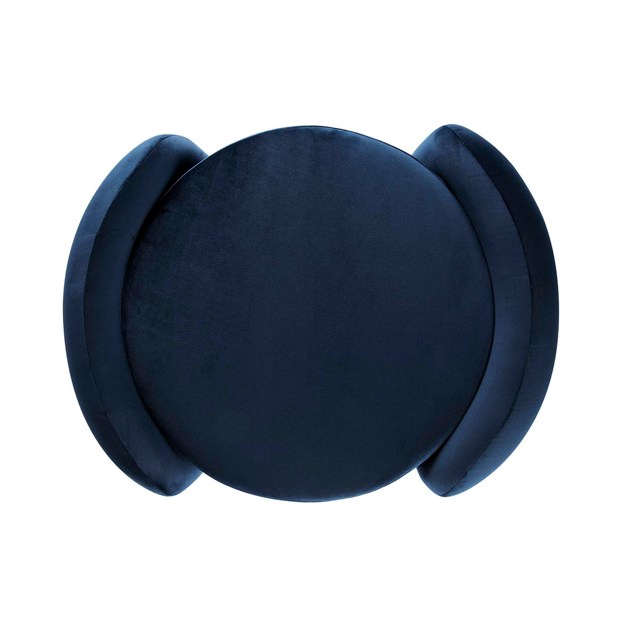 Mitosis Velvet Ottoman, Dark Blue