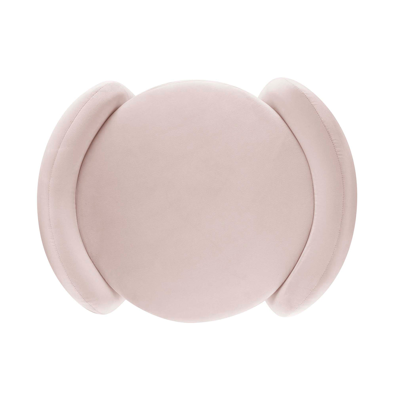 Mitosis Velvet Ottoman, Pink
