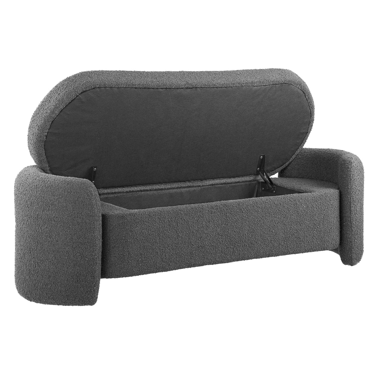 Mitosis Boucle Bench, Charcoal