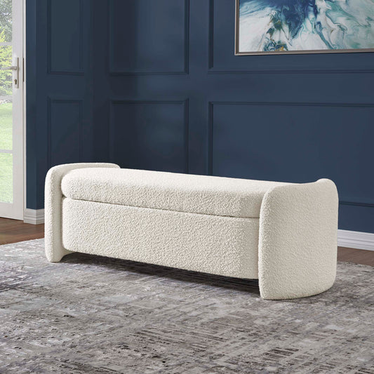 Mitosis Boucle Bench, Ivory