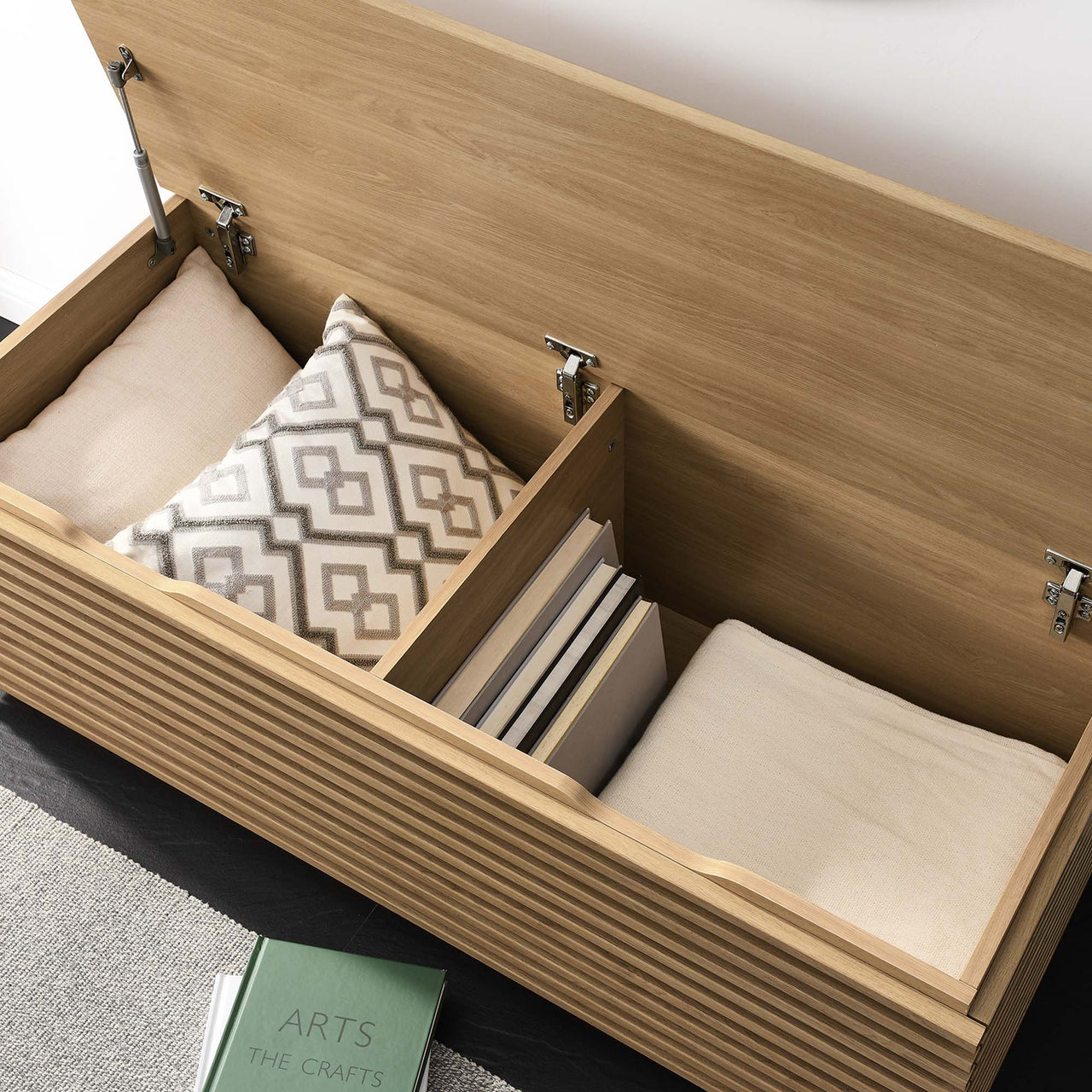 Ventra Storage Bench, Oak