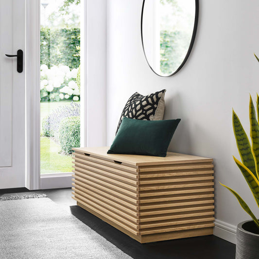 Ventra Storage Bench, Oak