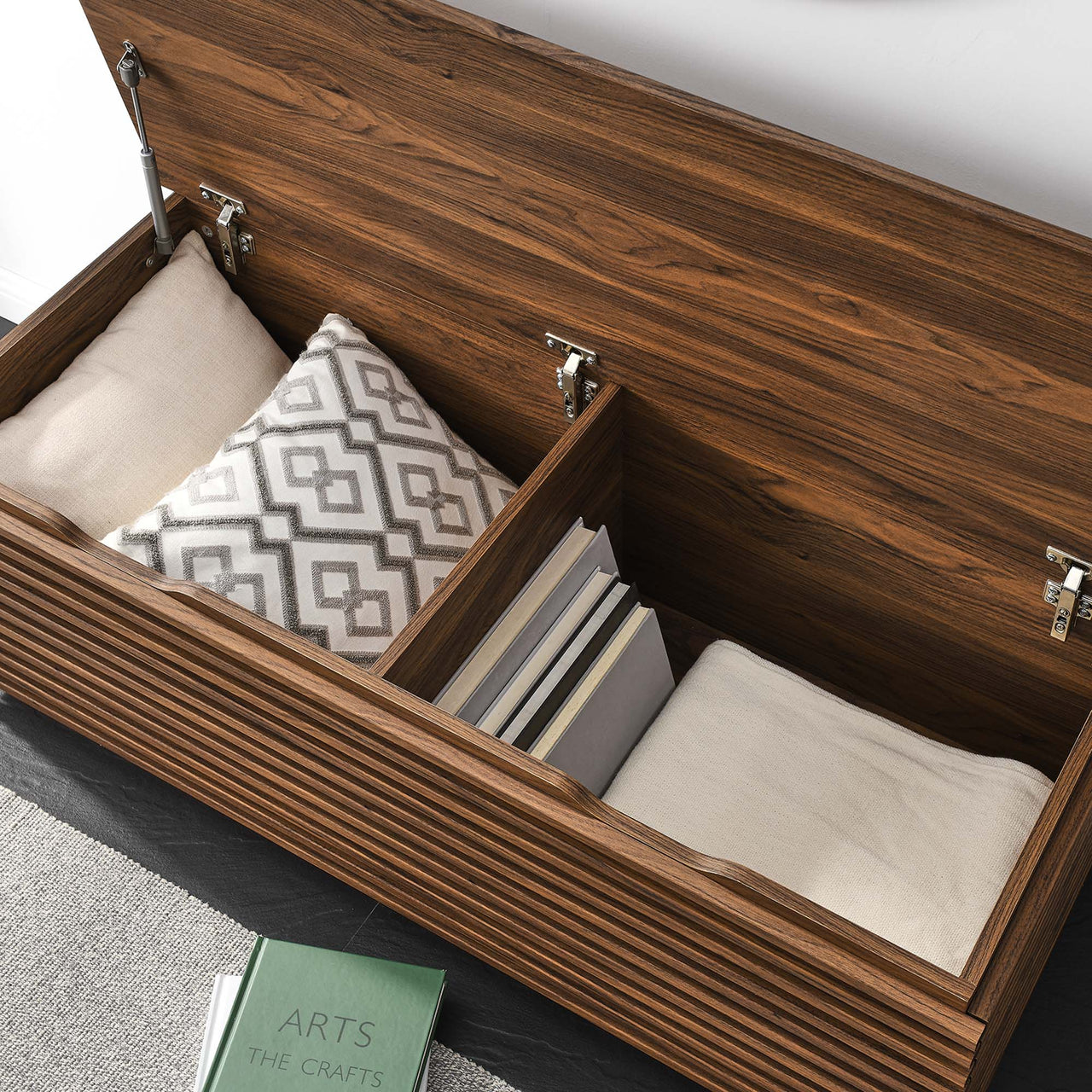 Ventra Storage Bench, Walnut