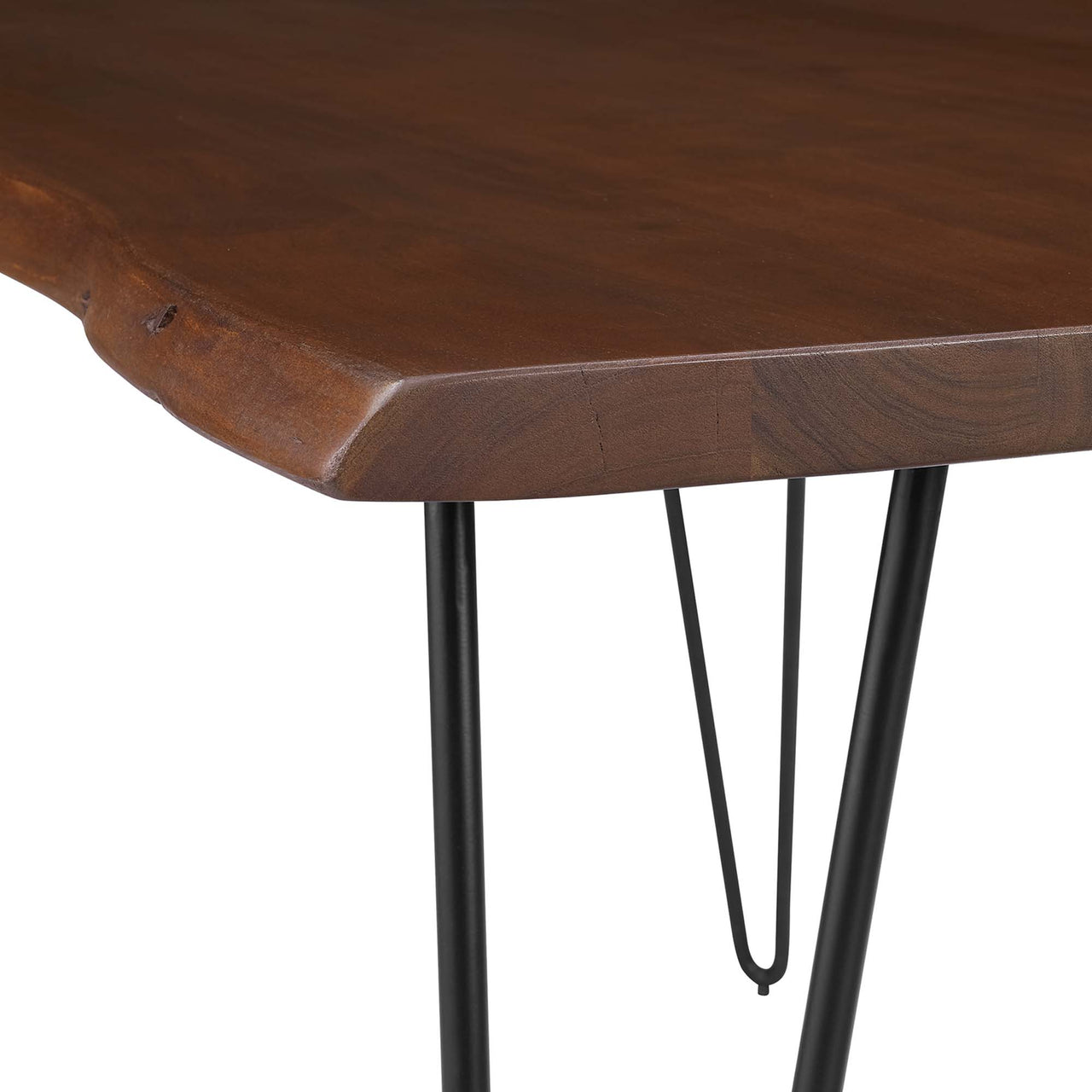 Havenwood Live Edge Acacia Dining Table, Small, Walnut
