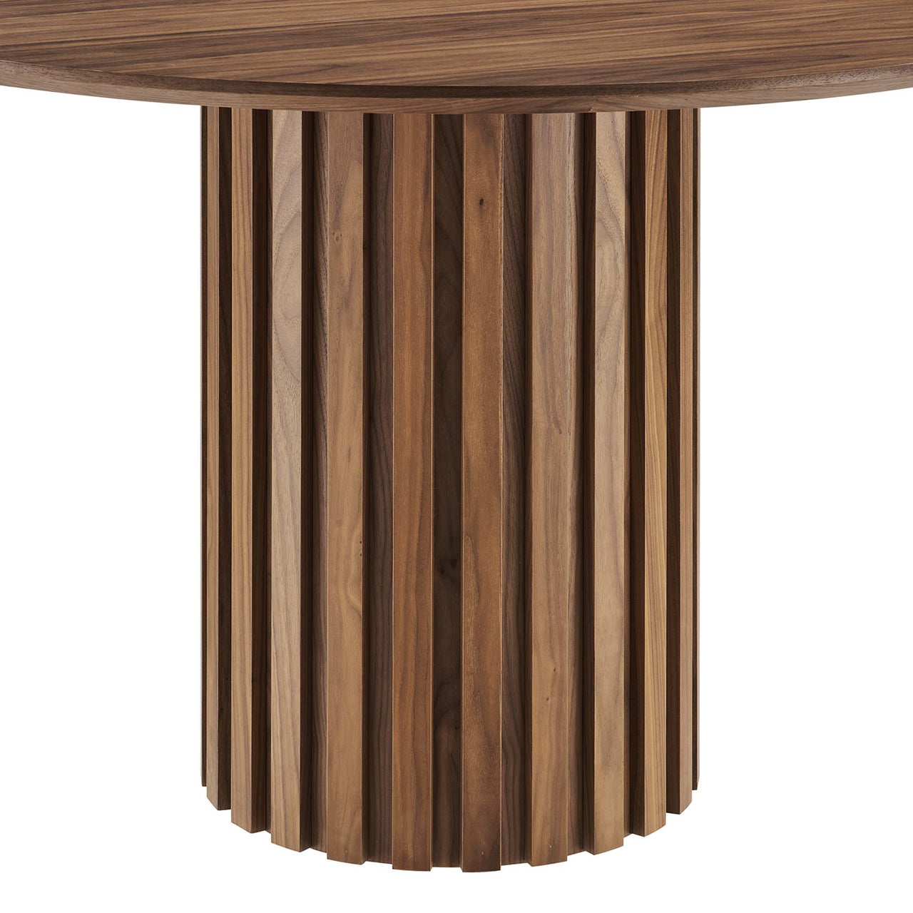 Cognizant Round Dining Table, Walnut