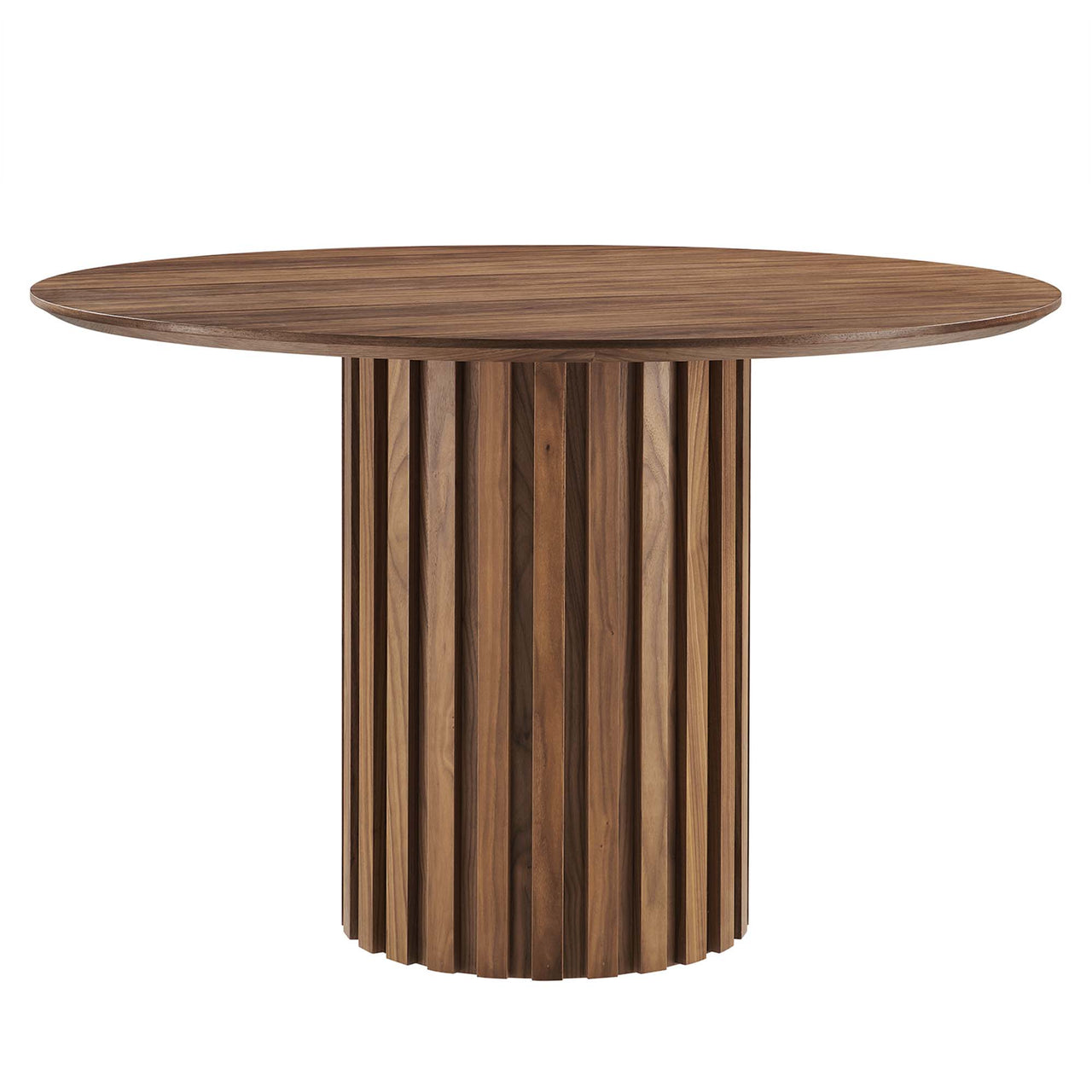 Cognizant Round Dining Table, Walnut