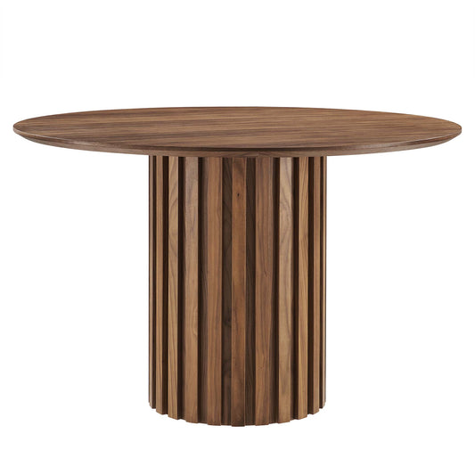 Cognizant Round Dining Table, Walnut