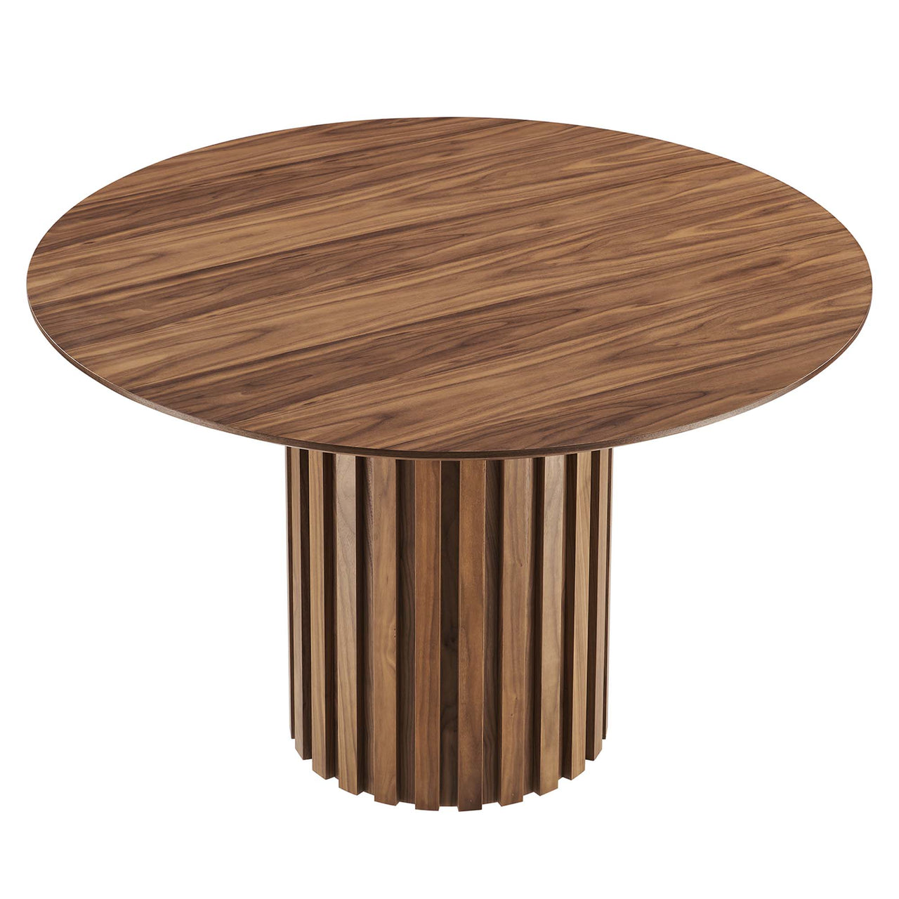 Cognizant Round Dining Table, Walnut