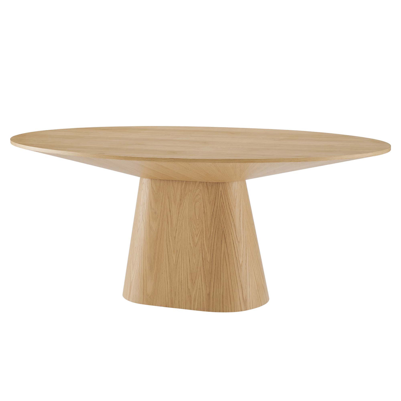 Oblique Oval Dining Table, Oak