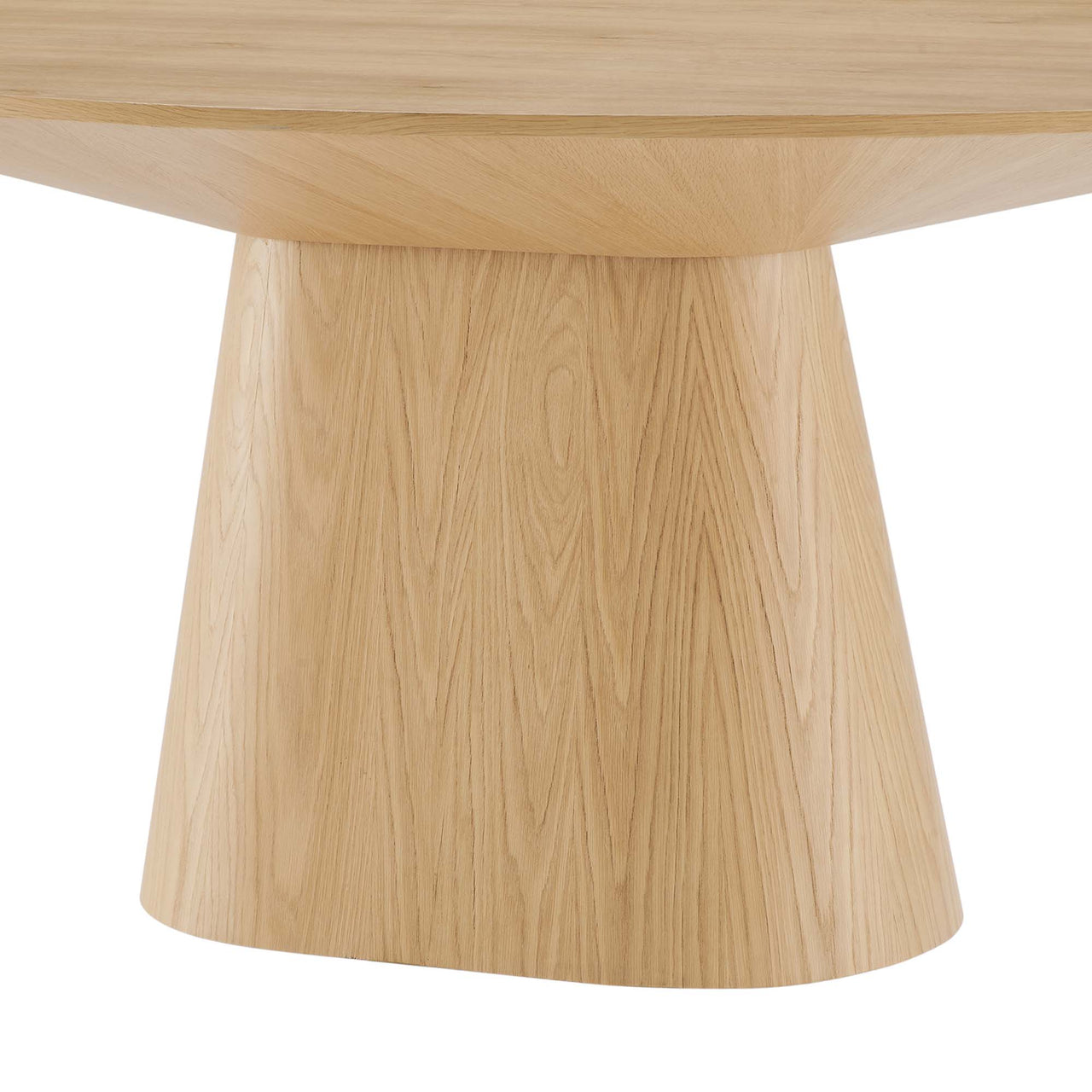 Oblique Oval Dining Table, Oak