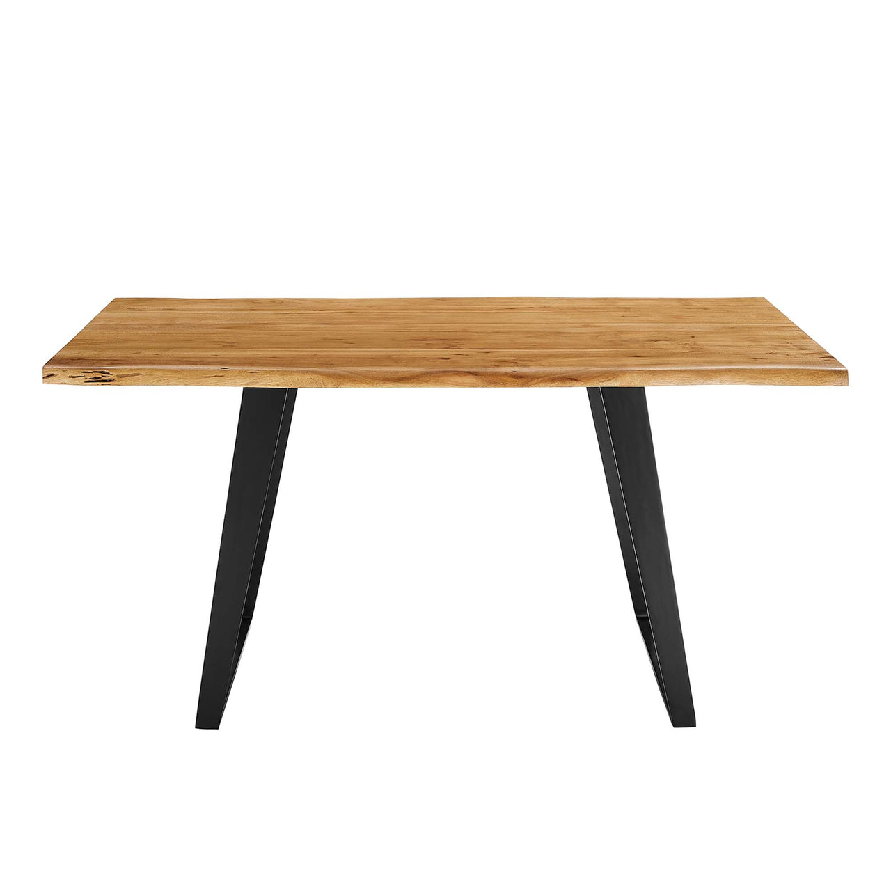 Avassa Live Edge Acacia Dining Table, Small, Natural Wood