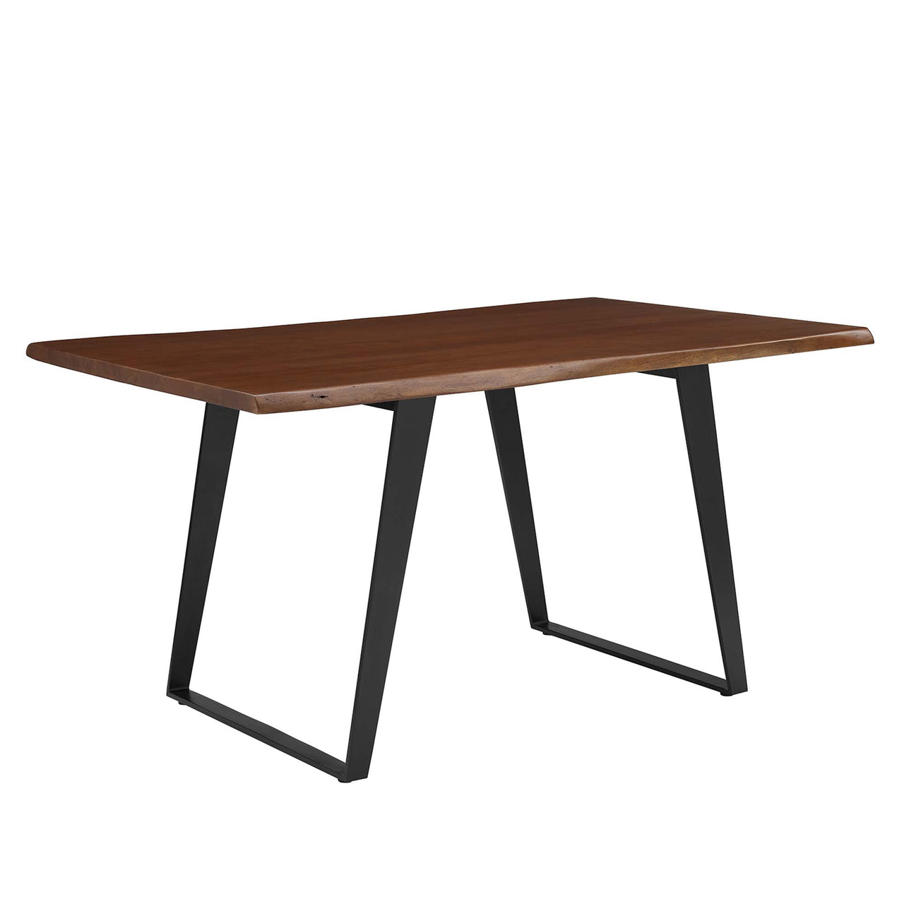 Avassa Live Edge Acacia Dining Table, Small, Walnut