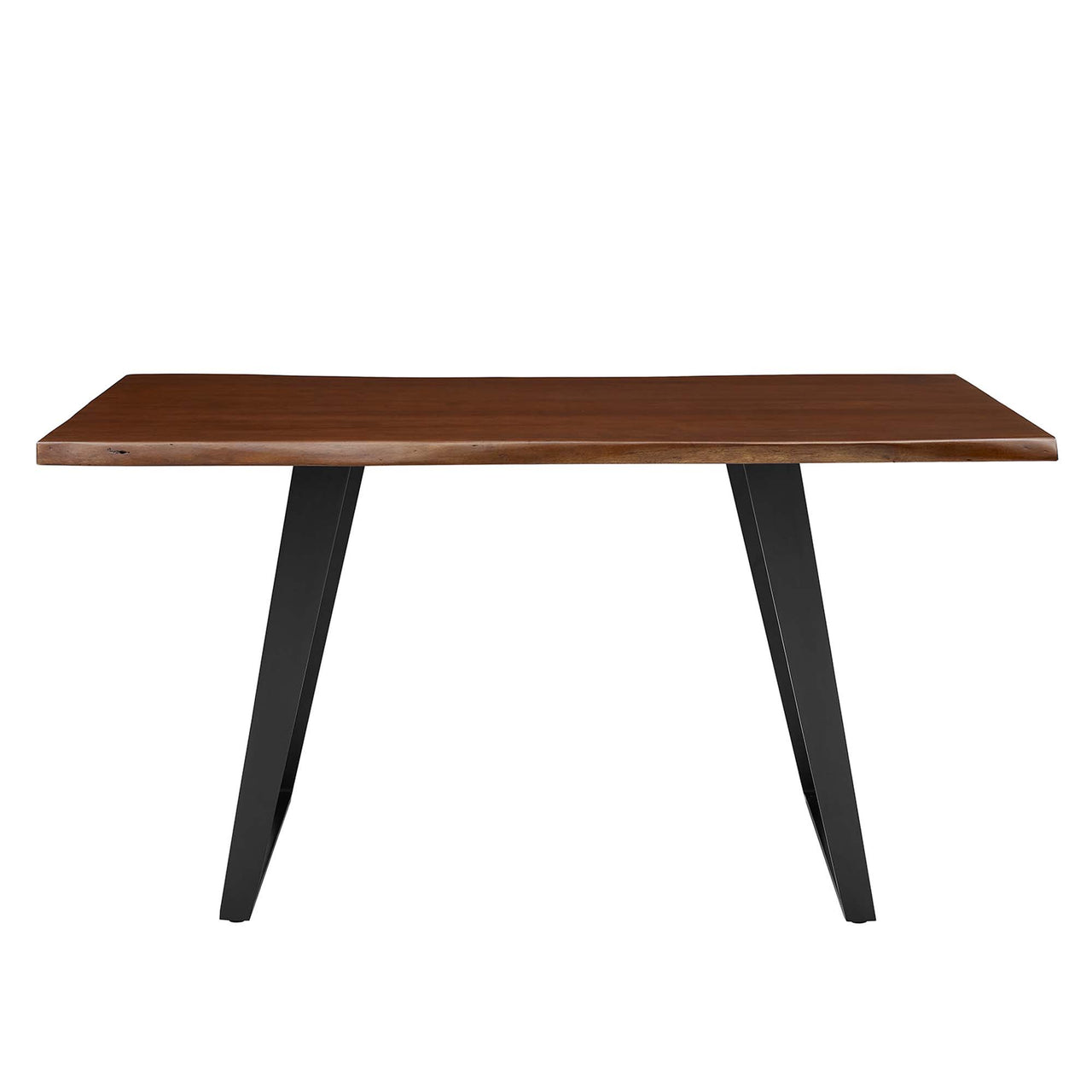 Avassa Live Edge Acacia Dining Table, Small, Walnut