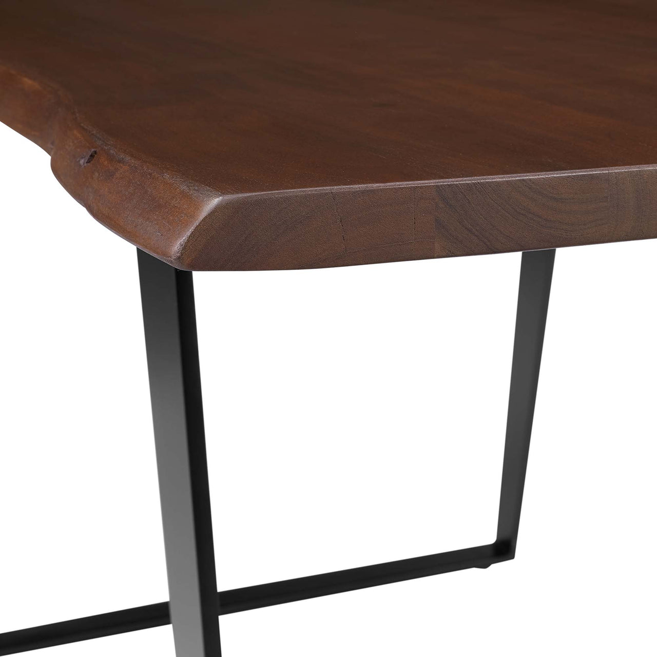 Avassa Live Edge Acacia Dining Table, Small, Walnut