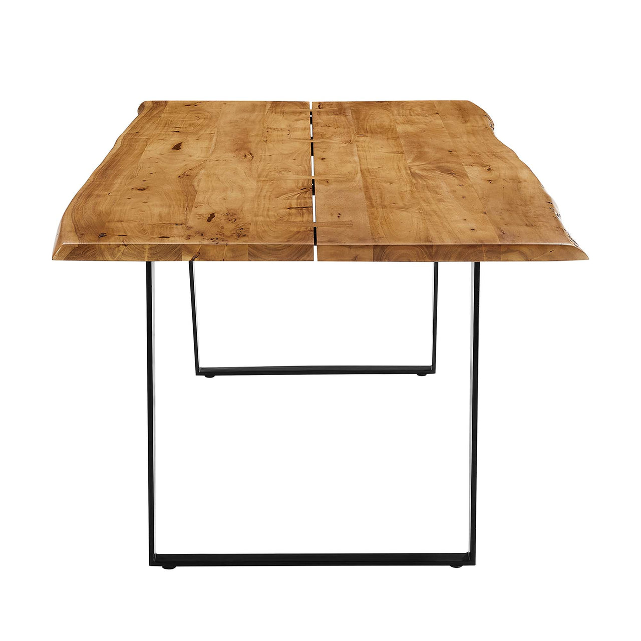 Avassa Live Edge Acacia Dining Table, Medium, Natural Wood