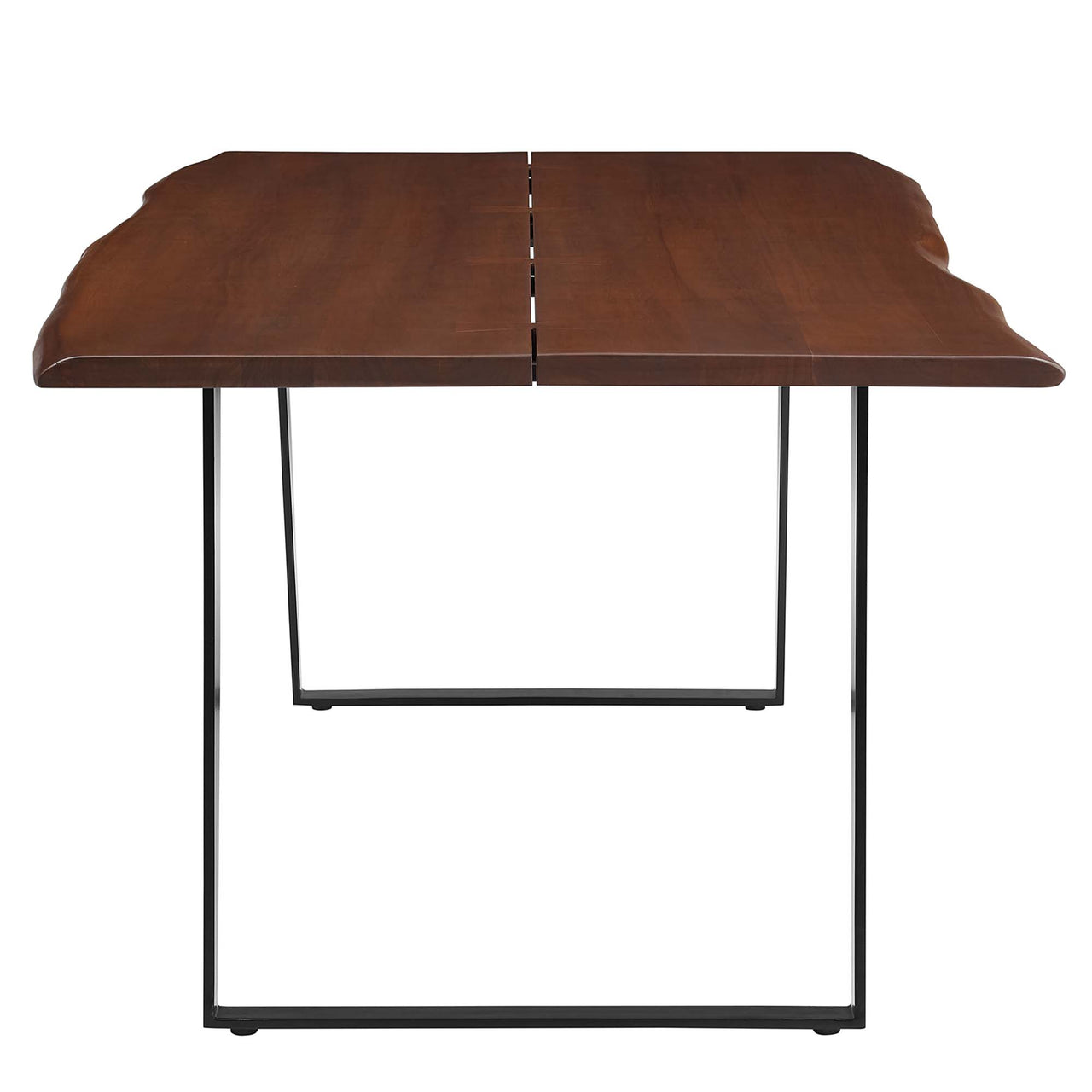 Avassa Live Edge Acacia Dining Table, Medium, Walnut
