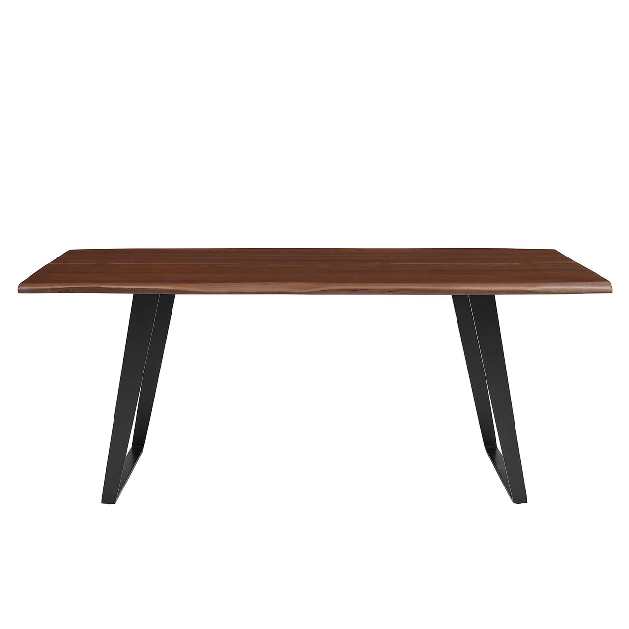 Avassa Live Edge Acacia Dining Table, Medium, Walnut