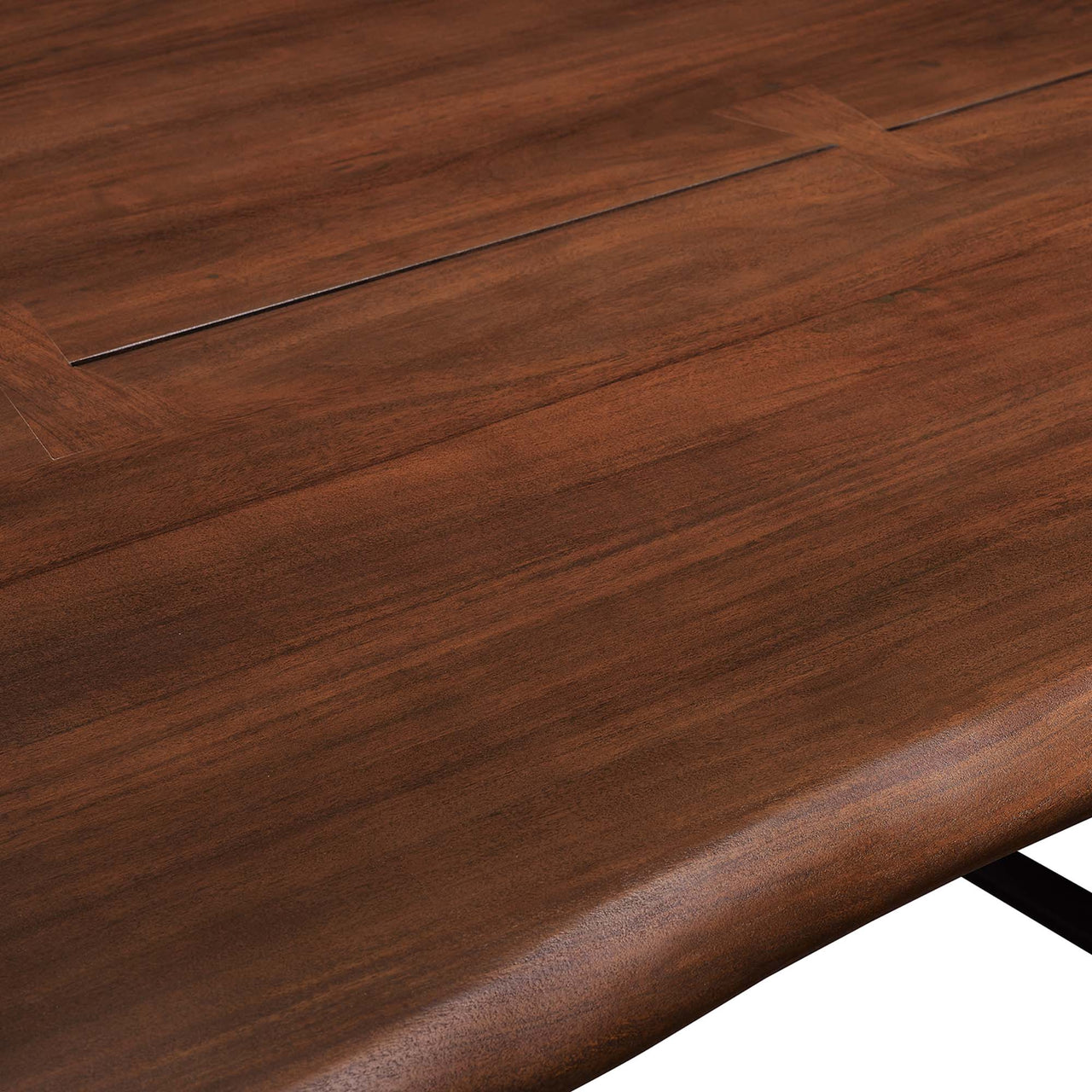 Avassa Live Edge Acacia Dining Table, Medium, Walnut