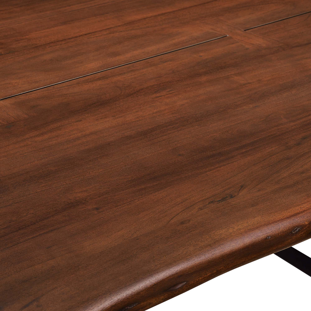 Avassa Live Edge Acacia Dining Table, Medium, Walnut